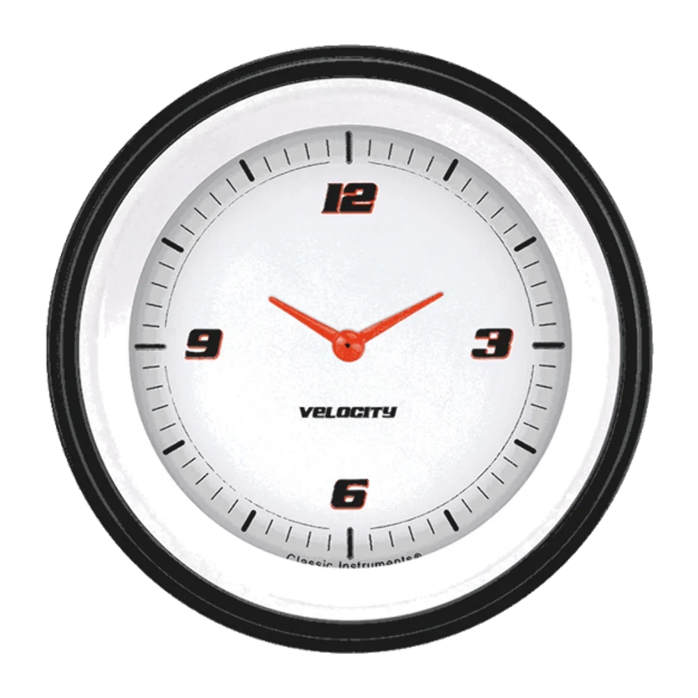 Velocity White 3 3_8_ Clock VS93WBLF
